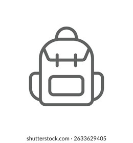 school bag icon, vector, white background