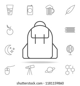 school bag icon. web icons universal set for web and mobile
