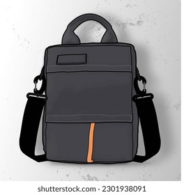 vector de diseño de ilustración de bolso escolar