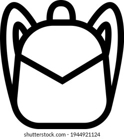 School bag, illustration, vector on a white background
