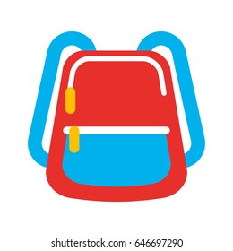 school bag isolated icon