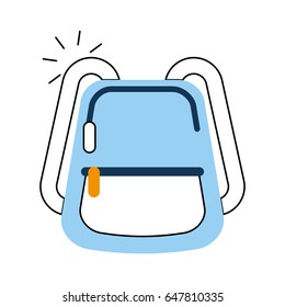 school bag isolated icon