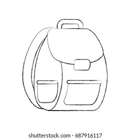school bag isolated icon