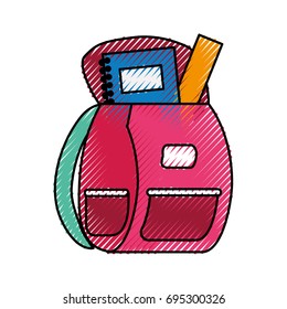 school bag isolated icon