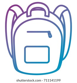 school bag isolated icon