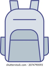 School Bag Isolated Vector icon which can easily modify or edit


