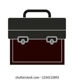 school bag isolated vector - tourism travel backpack sign symbol . briefcase illustration sign 