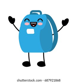 school bag kawaii character