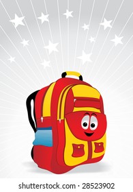 school bag for kid vector illustration