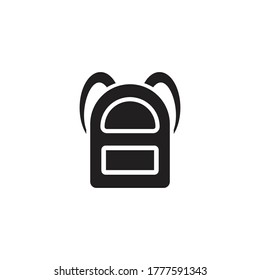 school bag logo icon vector illustration