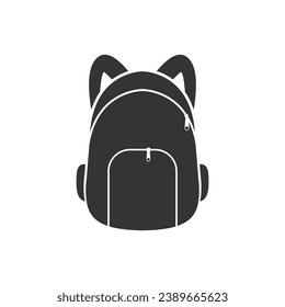 school bag logo vector icon illustration design 