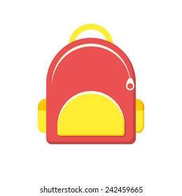 School bag, modern flat icon