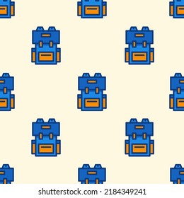 school bag seamless pattern fit for background, textile and website.etc