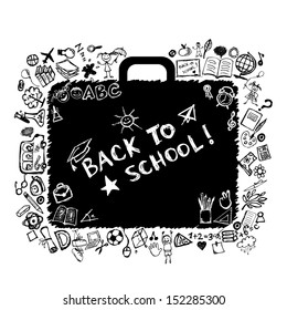 School bag sketch for your design