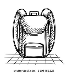 school bag supply drawing