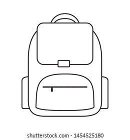 school bag supply isolated icon