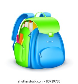 School bag, vector