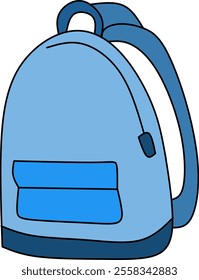 School bag vector clipart drawing 