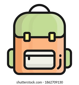 school bag vector icon, school and education icon