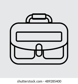 school bag vector icon for web and mobile