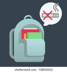 School bag vector illustration