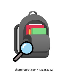 School bag vector illustration