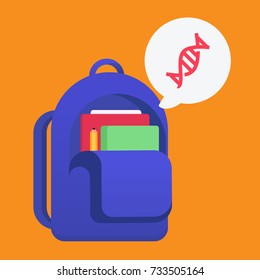 School bag vector illustration