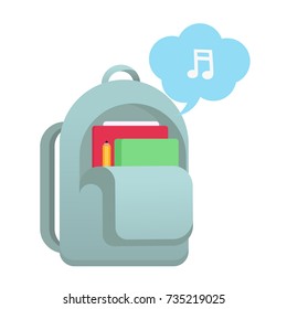 School bag vector illustration