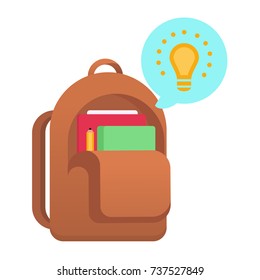 School bag vector illustration
