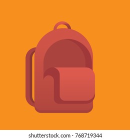 School bag vector illustration