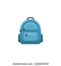 School Bag vector illustration, school bag flat icon