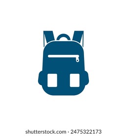 School bags logo icon flat design vector