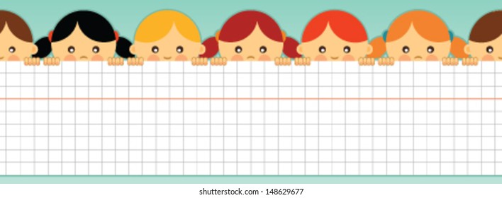 School banner. Vector illustration.