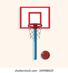 school basketball court theme elements vector,eps
