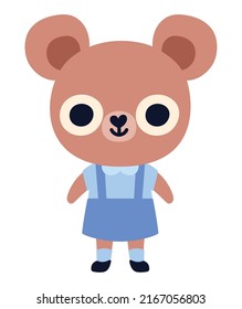 school bear design over white