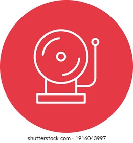 School, bell, alarm icon vector image. Can also be used for education. Suitable for use on web apps, mobile apps and print media.