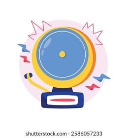 School Bell Concepts Style illustrations. EPS 10 File stock illustration