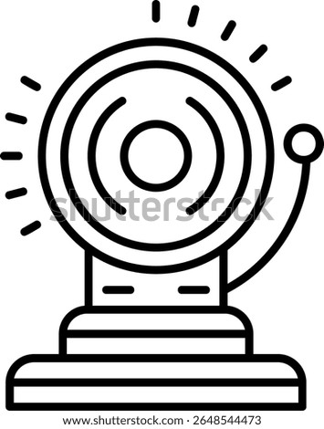 School Bell Filled Style Icon Design