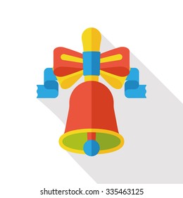 school bell flat icon