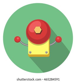 school bell flat icon