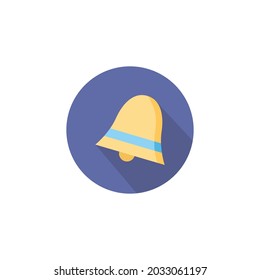 school bell flat icon illustration