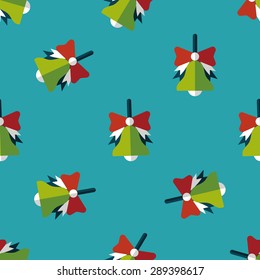 school bell flat icon,eps10 seamless pattern background