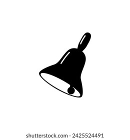 School Bell flat vector icon. Simple solid symbol isolated on white background