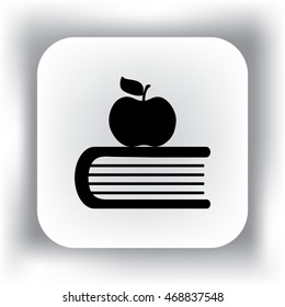 School Bell, Flat Vector Icon.