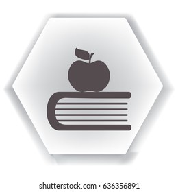School Bell, Flat Vector Icon.