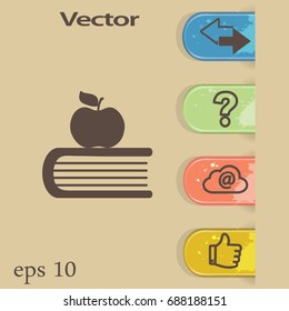 School Bell, Flat Vector Icon.