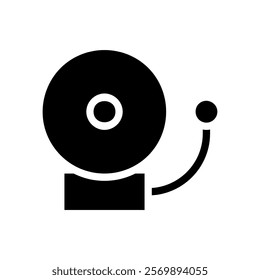School bell icon. Concept of emergency, alarm, and warning.