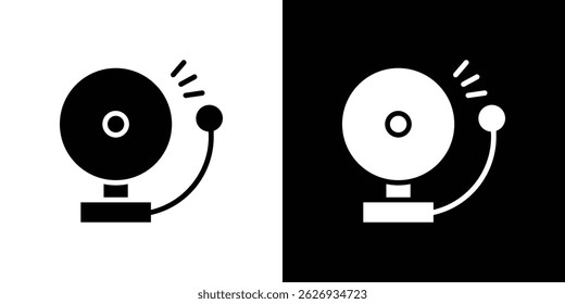 School bell icon concept, vector illustration