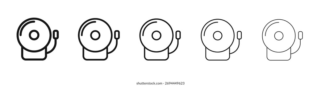 Diseño del icono de la campana de la escuela, logotipo, App, UI. Ilustración vectorial, EPS