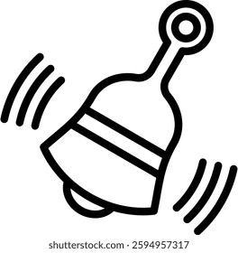 School Bell Icon Element For Design